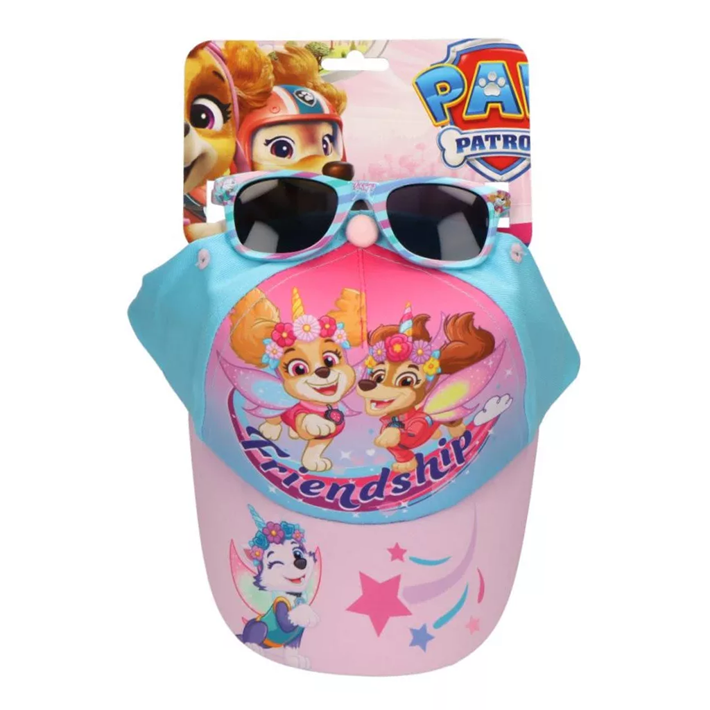Комплект шапка с козирка и слънчеви очила Скай и Еверест от Пес Патрул Paw Patrol