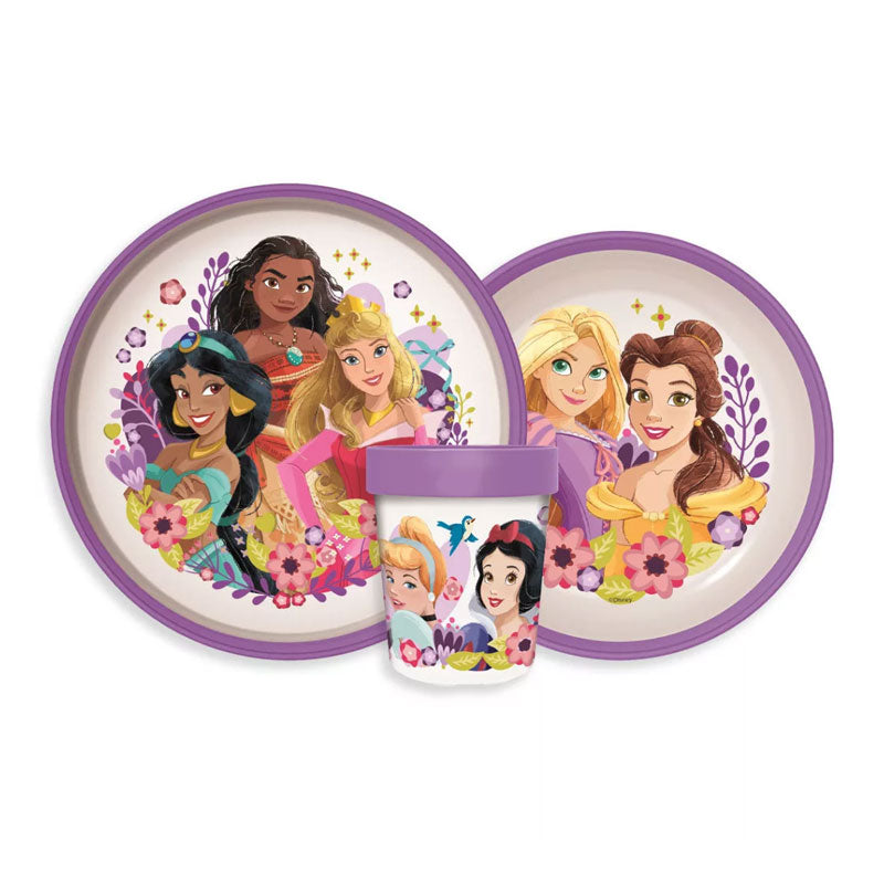 Детски комплект за хранене Принцесите на Дисни - Аксесоари за деца чаша чиния и купичка Disney Princess