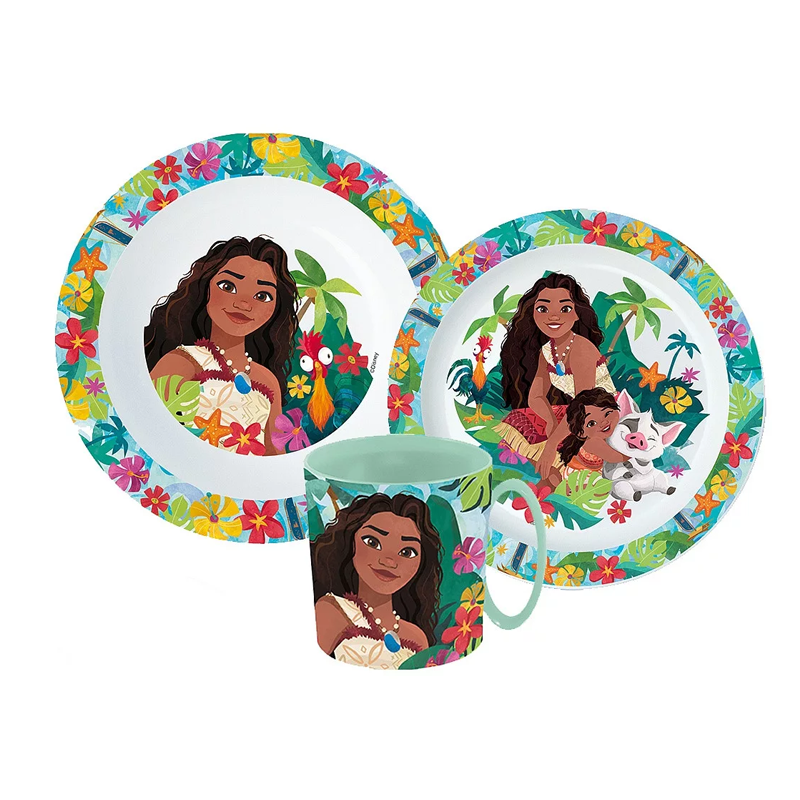 komplekt za hranene smelata vaiana moana - detski aksesoari kupichka chiniq i chasha 