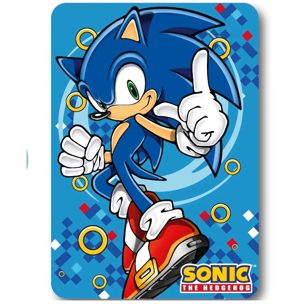 Одеяло Таралжът Соник Sonic - Домашен текстил и аксесоари за детска стая