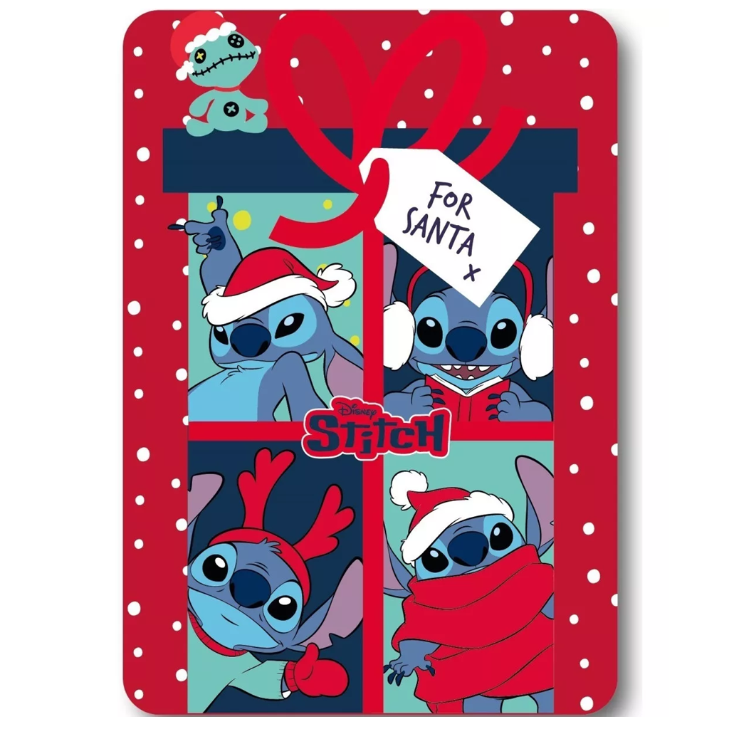 Коледно одеяло Лило и Стич - Домашен текстил и аксесоари за детска стая Lilo i Stitch Disney