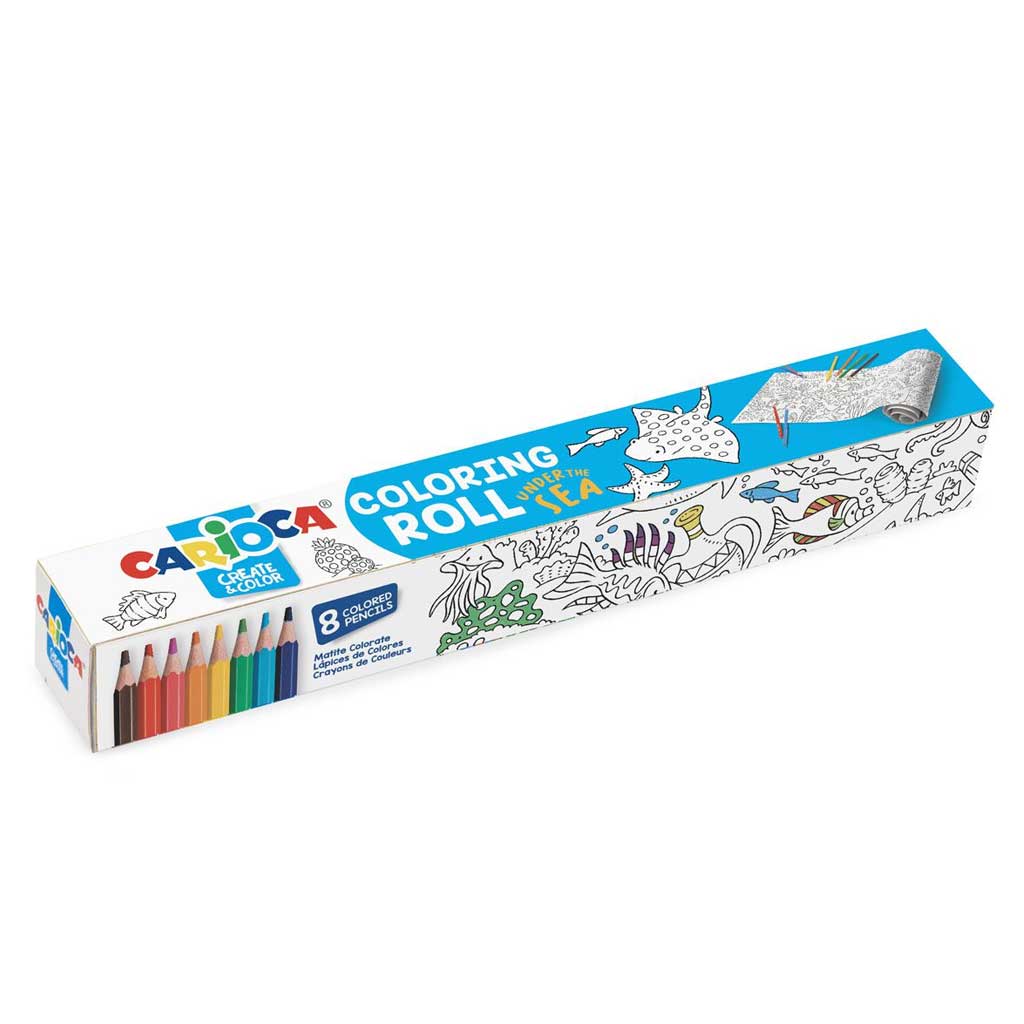 Комплект за оцветяване с цветни моливи Carioca - Забавление и творчески играчки