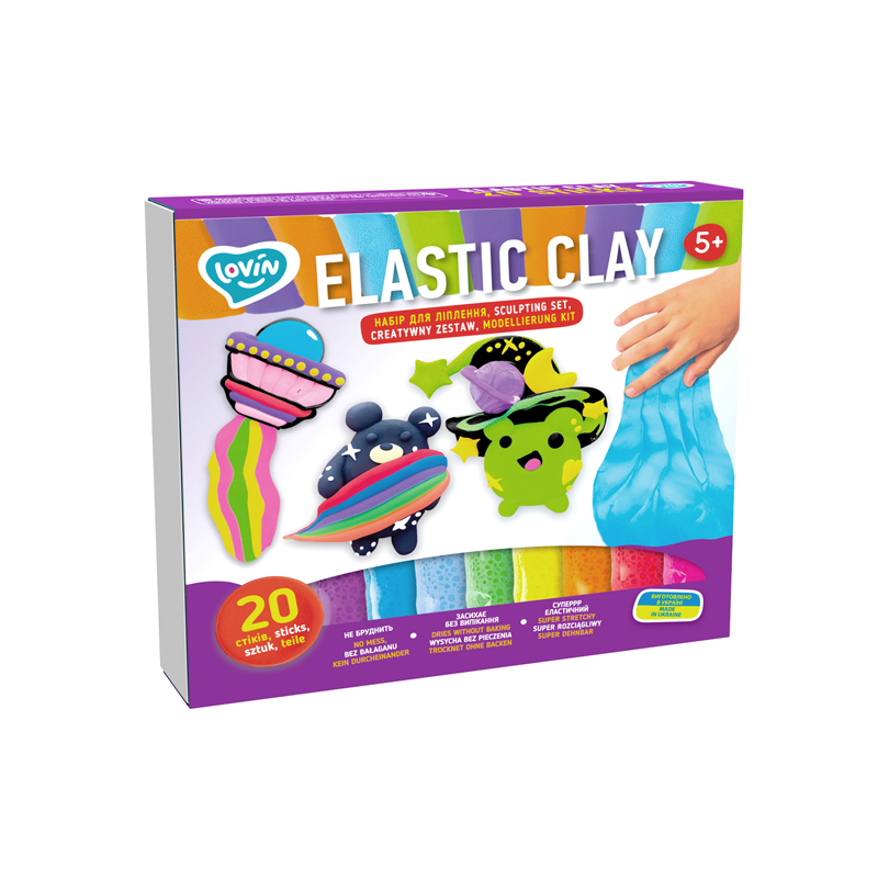 Комплект с еластичен моделин 