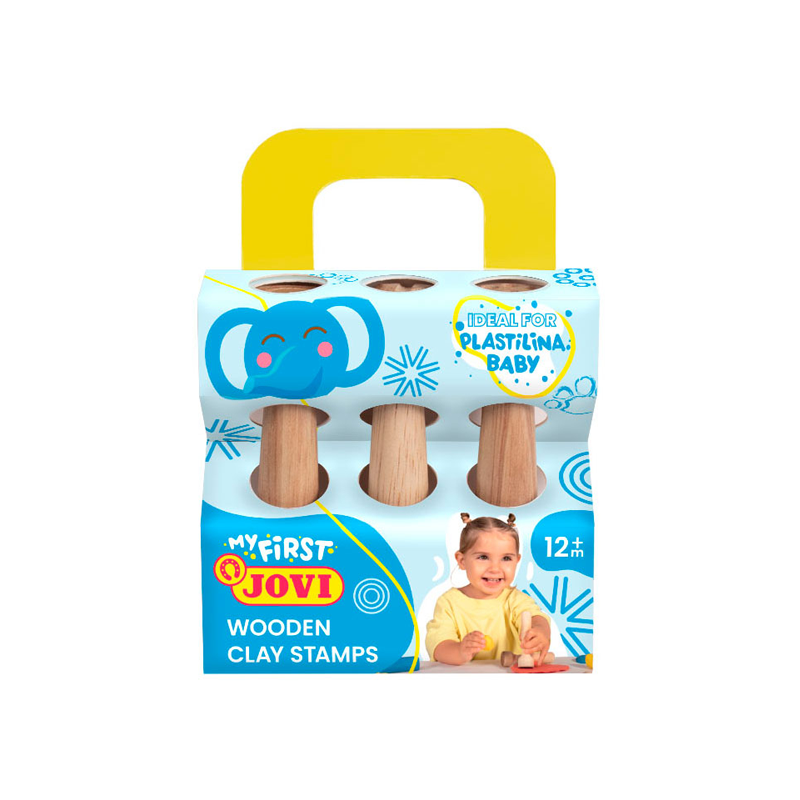 Комплект дървени печати за пластилин - Пластилин и инструменти за бебе