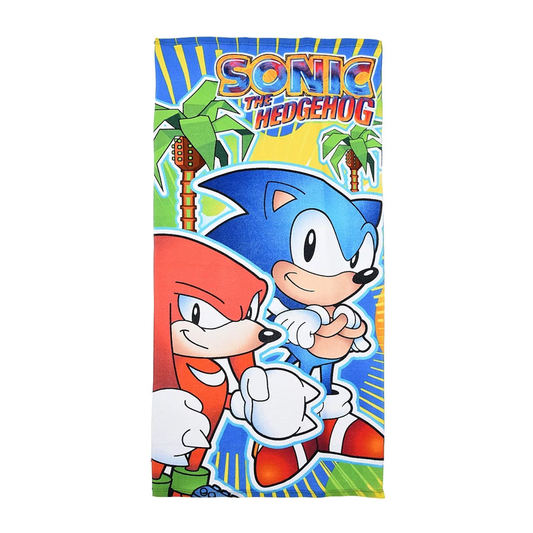 Плажна кърпа Таралежът Соник - Детски хавлии и аксесоари за плаж Sonic