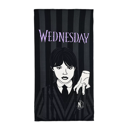 Плажна кърпа Семейство Адамс Wednesday - Детски хавлии и аксесоари за плаж