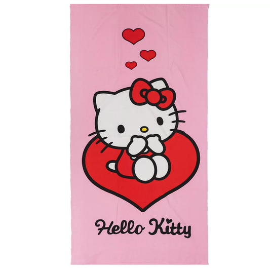Плажна кърпа Хелоу Кити - Детски хавлии и аксесоари за плаж Hello Kitty