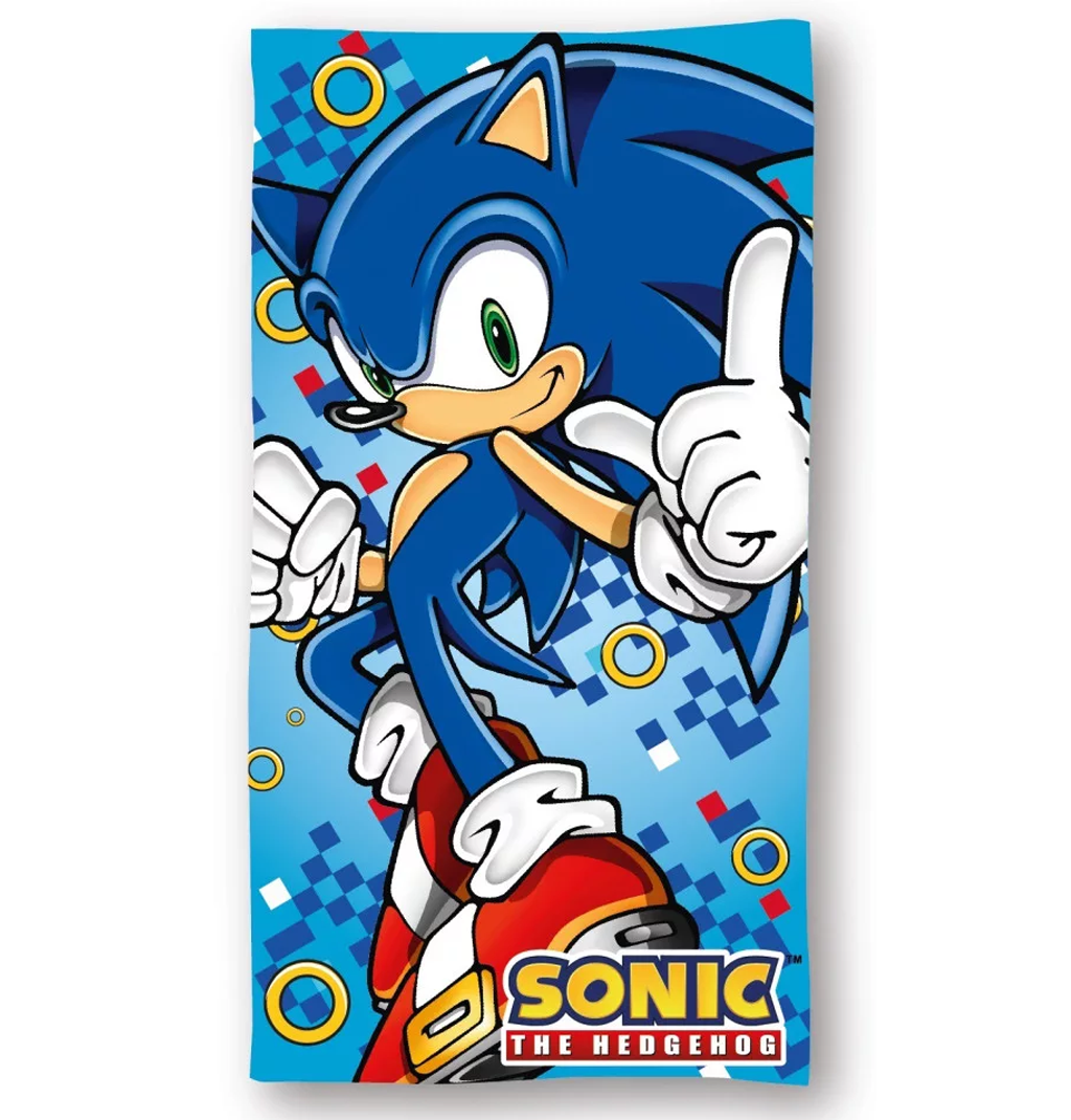 Плажна кърпа Таралежът Соник - Детски хавлии и аксесоари за плаж Sonic