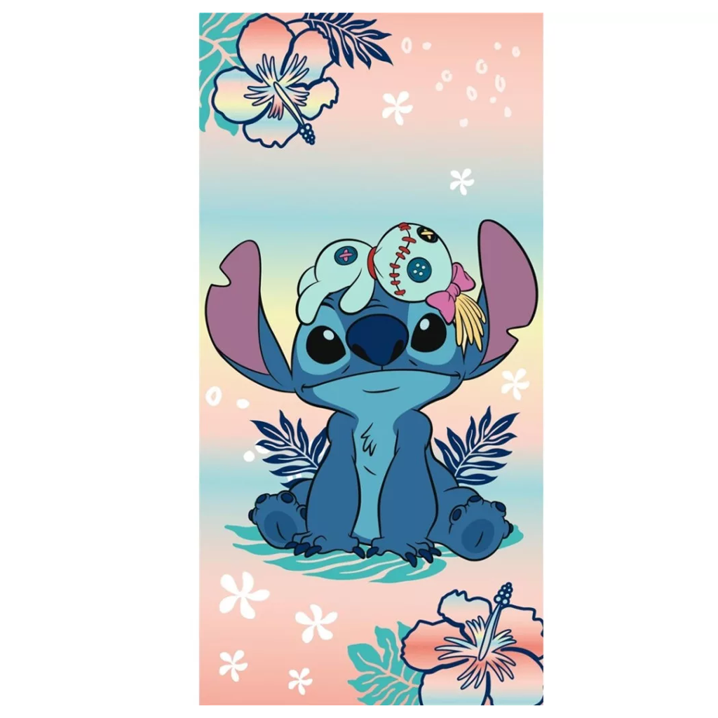 Плажна кърпа хавлия Лило и Стич - Детски аксесоари за лято и плаж