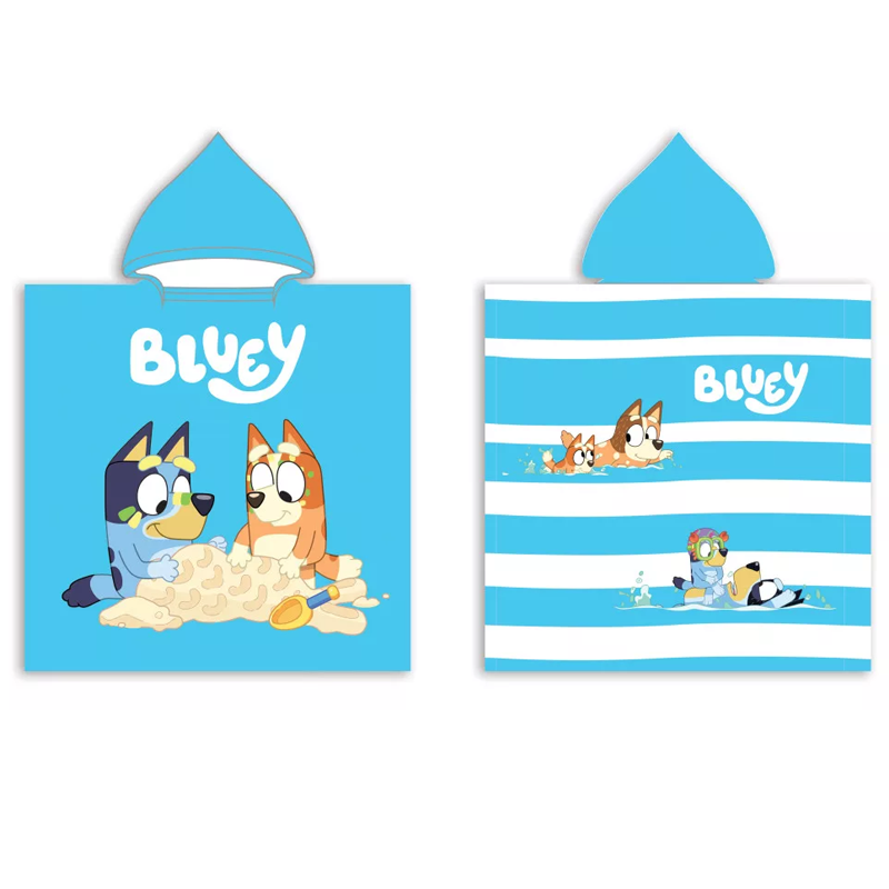 Detsko plajno poncho Bluey