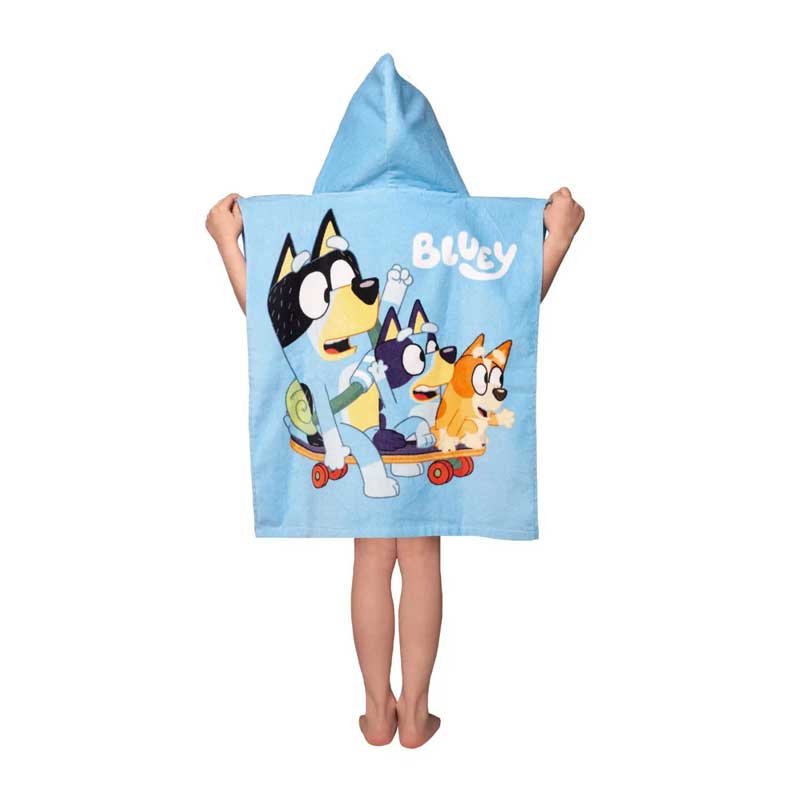Detsko plajno poncho Bluey
