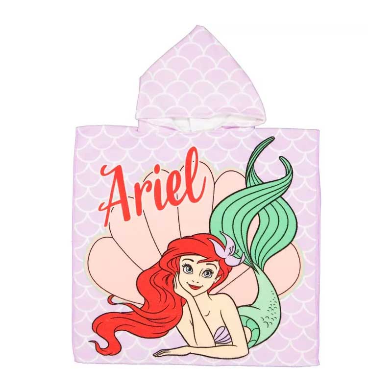 Детско плажно пончо Ариел Малката Русалка Дисни - Ariel Little Mermaid Disney