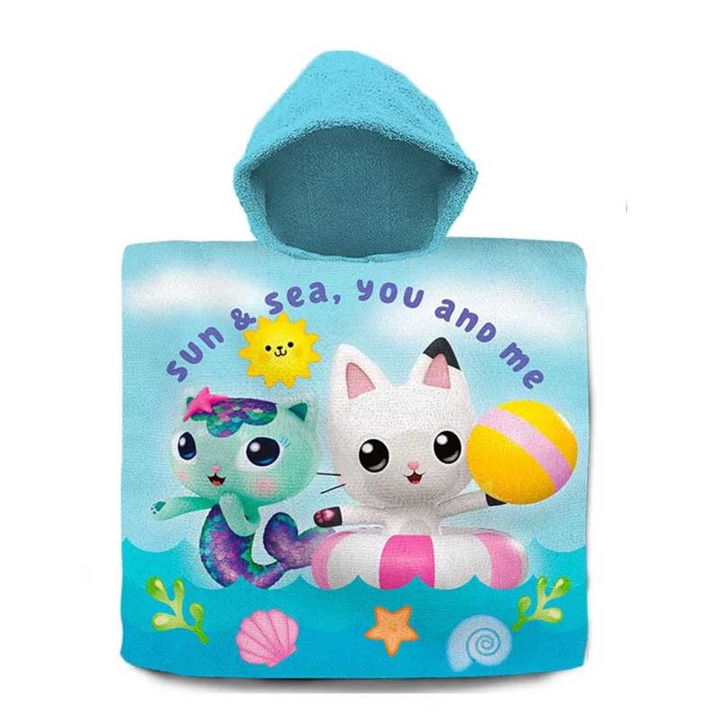 Детско плажно пончо Къщата за кукли на Габи - Кърпи хавлии и аксесоари за плаж Gabbys Dollhouse