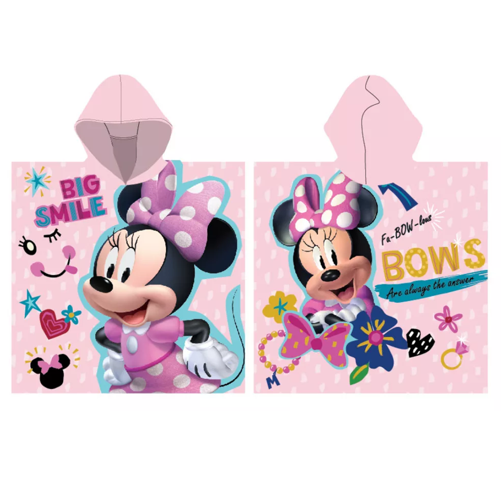 Плажно пончо хавлия Мини Маус - Детски кърпи и аксесоари за плаж Minnie Mouse Disney