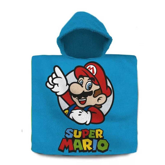 Детско плажно пончо Супер Марио Super Mario - Кърпи хавлии и аксесоари за плаж