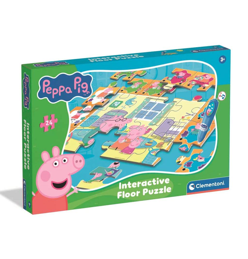 Интерактивен пъзел с електронна писалка Прасенцето Пепа