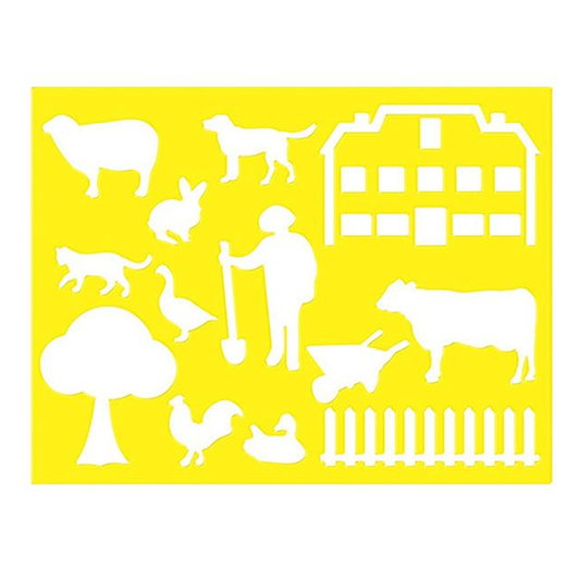Шаблон Животни Ферма - Арт и крафт материали и ученически пособия