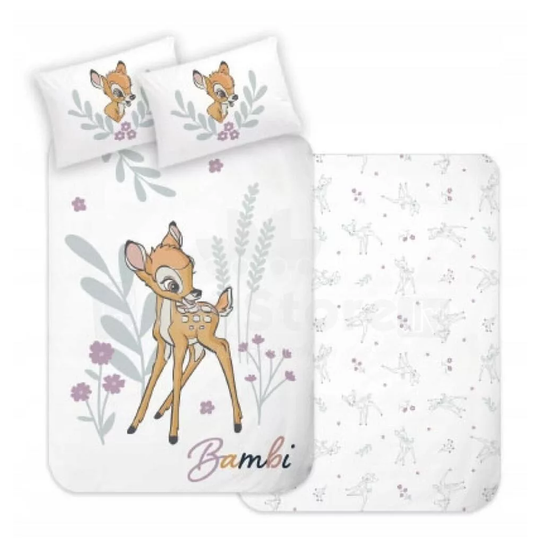 Детски спален комплект Бамби - Детско спално бельо за детско легло и бебе кошара bambi