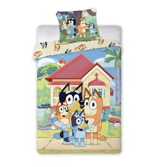 Детски Спален Комплект Блуи Bluey - Спално бельо за детско легло и кошара