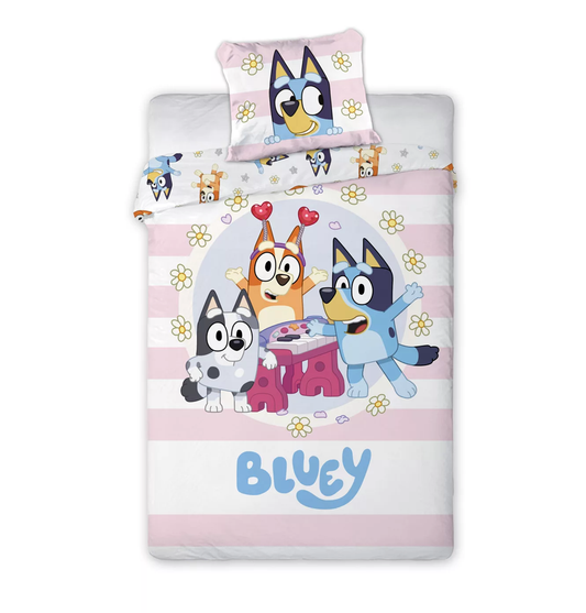 Детски Спален Комплект Блуи Bluey - Спално бельо за детско легло и кошара