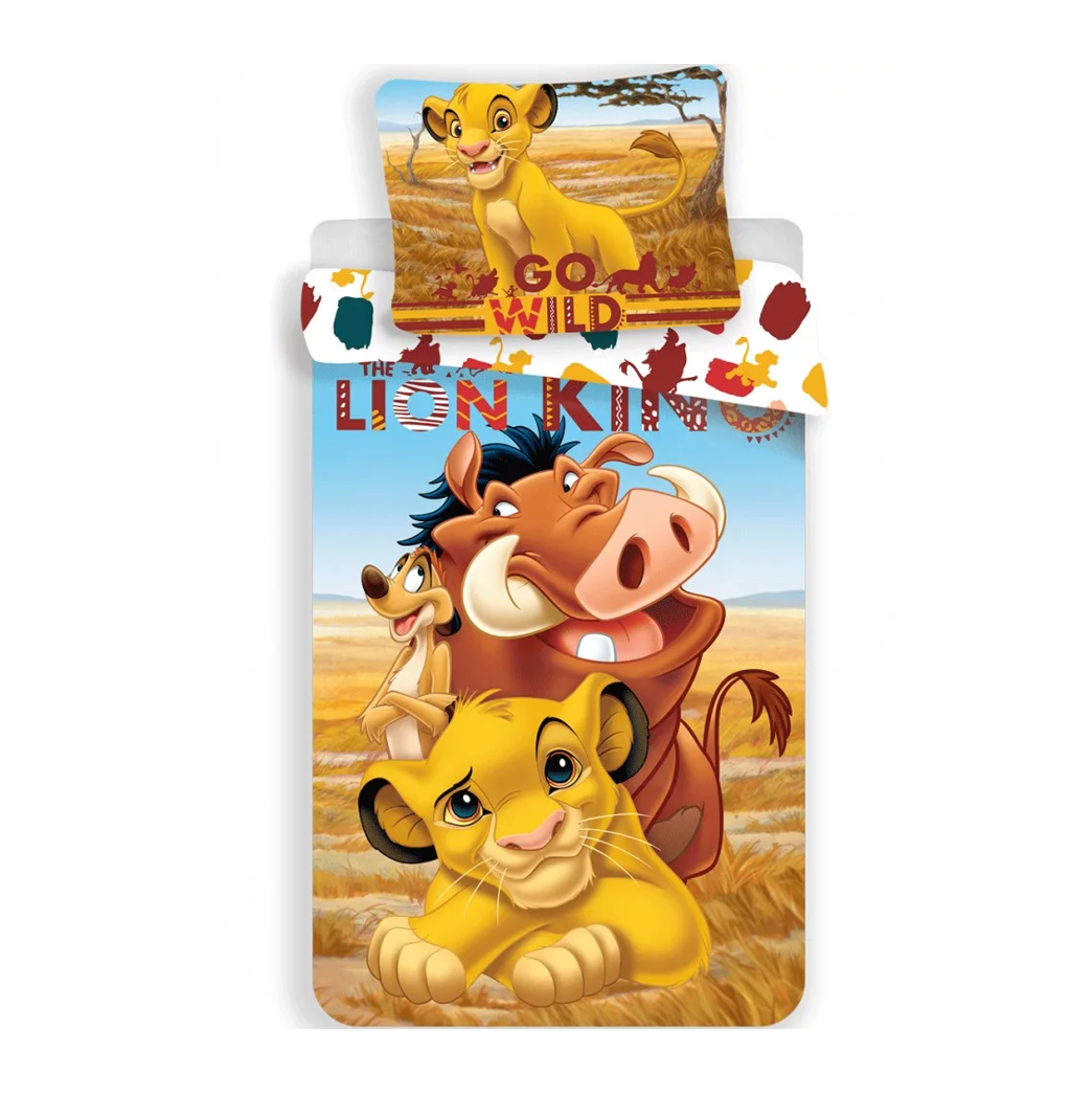 Спален комплект Цар Лъв - Детско спално бельо за детско легло и бебе кошара Lion King disney