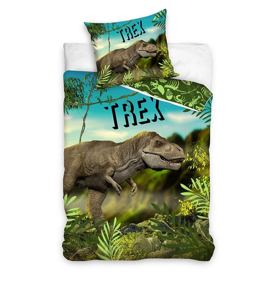 Спален комплект Динозавър Джурасик Свят - Детско спално бельо за единично легло Jurassic World