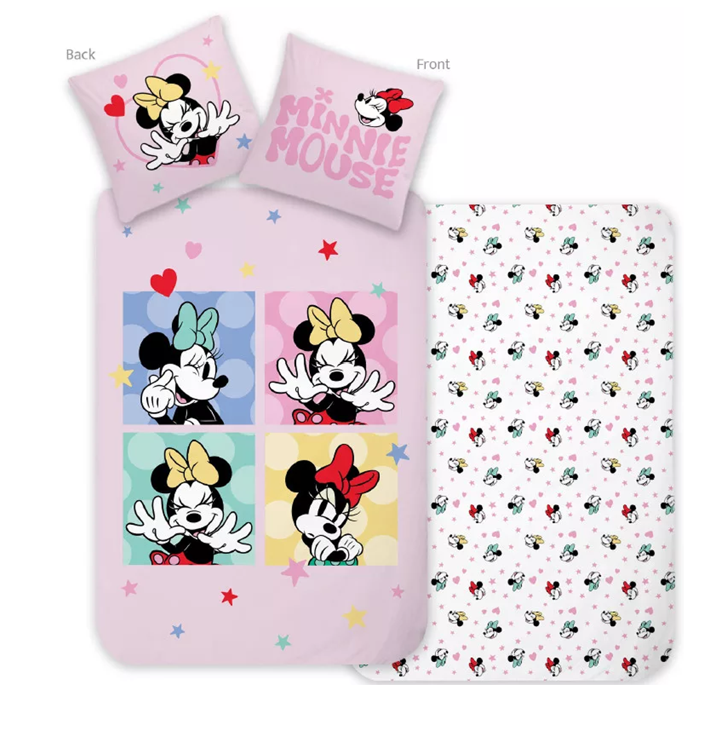 Спален комплект Мини Маус - Спално бельо и аксесоари за детска стая Minnie Mouse Disney