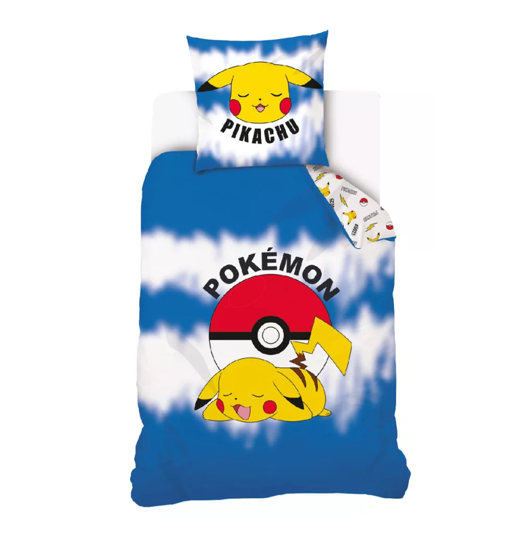 Spalen komplekt Pokemon - Detsko spalno belio za edinichno leglo 