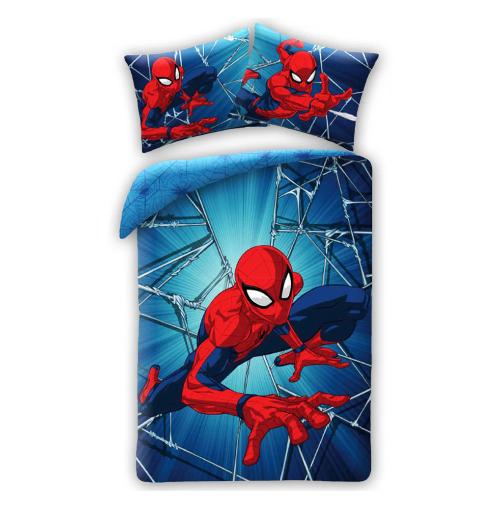Сплаен комплект Спайдърмен - Детско спално бельо за единично легло Spiderman