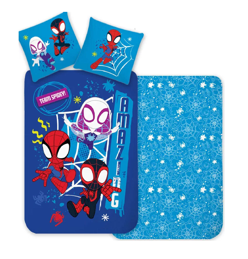 Детски спален комплект Спайди - Спално бельо за единично легло Spidey