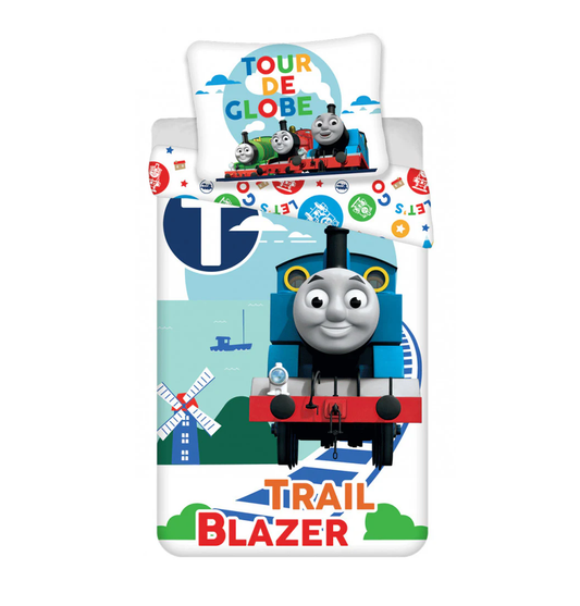 Спален комплект Влакчето Томас - Детско спално бельо за единично легло