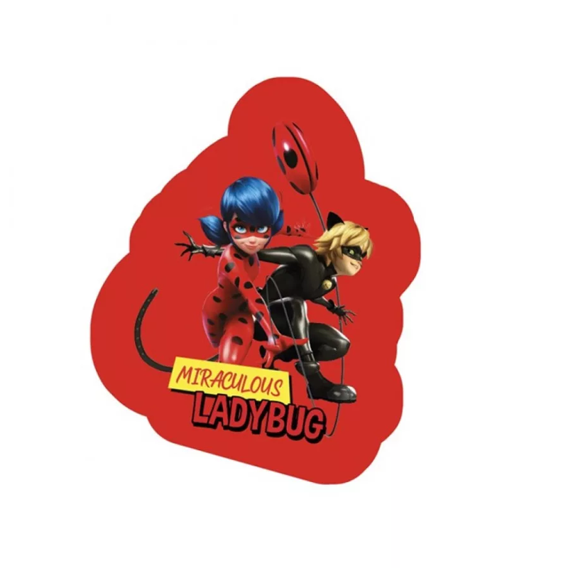 Декоративна възглавница Калинката и Черния Котарак Miraculous Ladybug - Аксесоари за детска стая