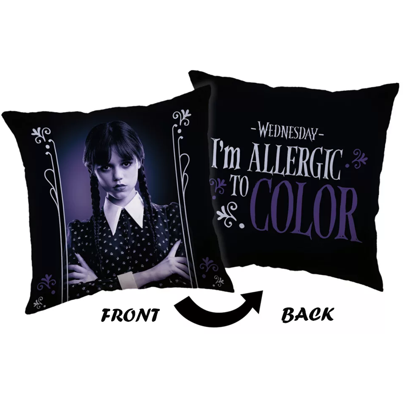 Калъфка за възглавница Уендсдей Семейство Адамс - Аксесоари и декорация за детска стая