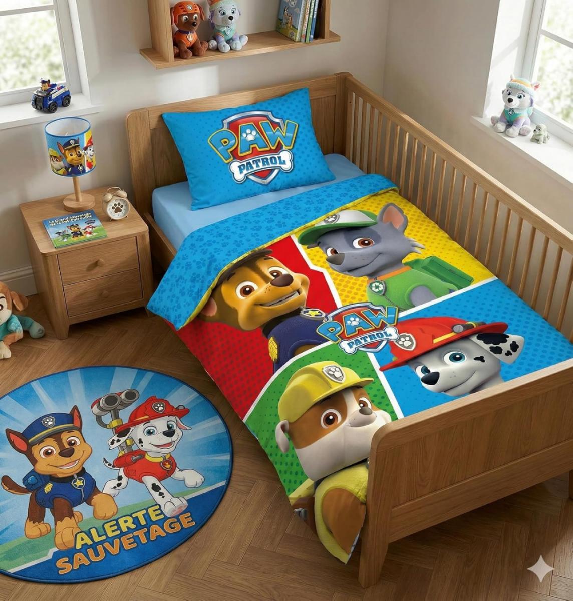 Spalen komplekt Paw Patrol - Licenzirano Detsko spalno belio